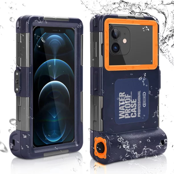 UrbanX Professional [15m/50ft] Swimming Diving Surfing Snorkeling Photo Video Waterproof Protective Case Underwater Housing for Sony Xperia X Performance And all Phones Up to 6.9 Inch LCD with Lanyard