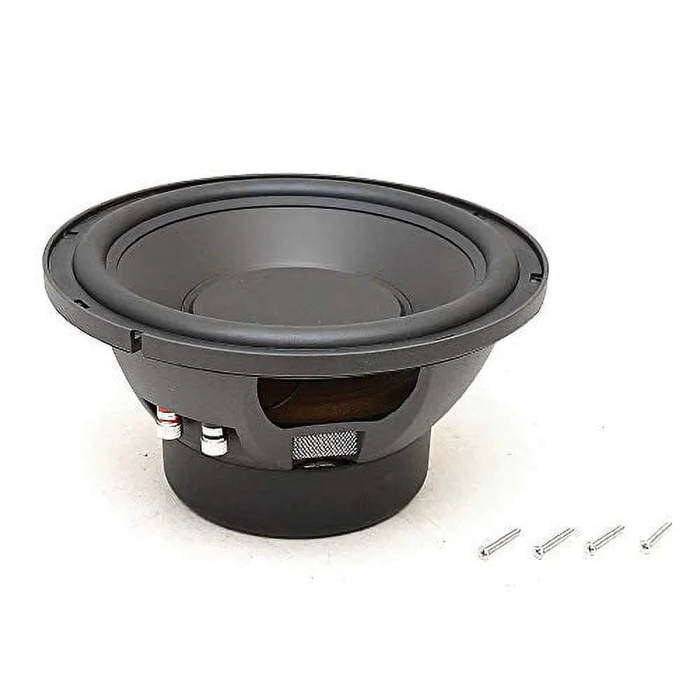 Jensen MSW10 Universal 10" Marine Grade Subwoofer, 500 Watts Max Handling Power, 250 Watts RMS Power, Impedance 4 Ohms, Frequency Response 20Hz - 1kHz, Sealed Housing Arrangement Matt Black PP Cone