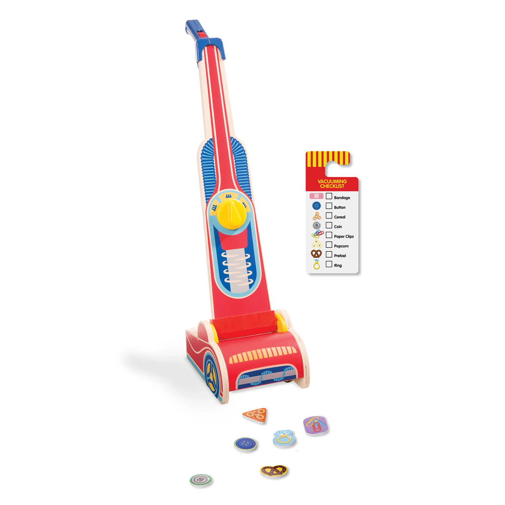 Melissa & Doug Timber Vacuum Cleaner Play Set (10 pcs)