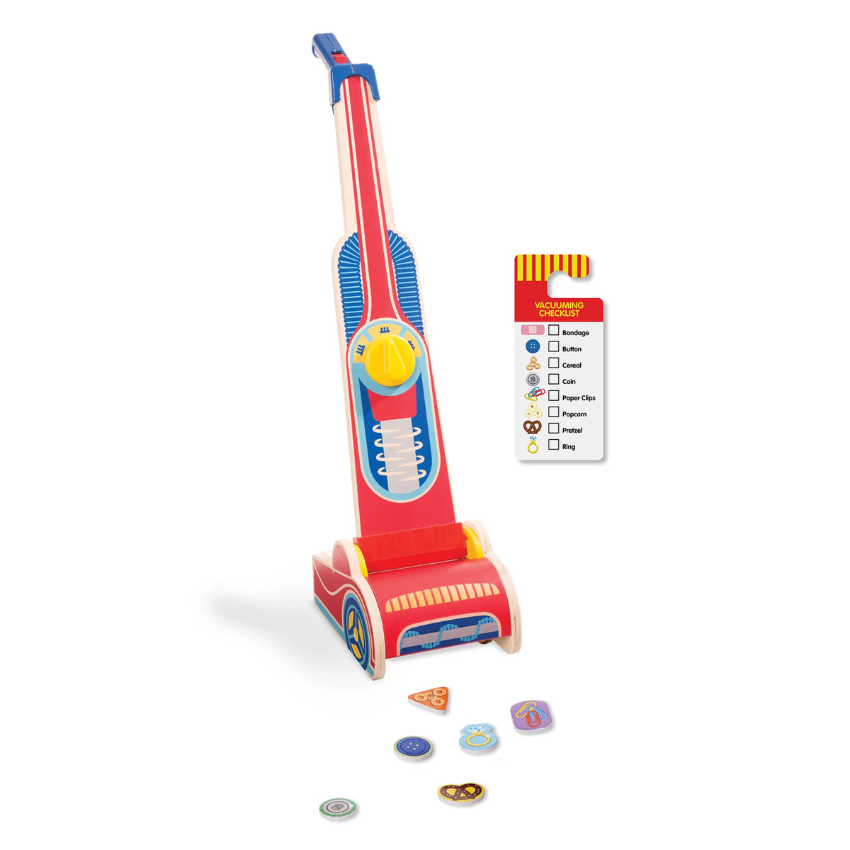 Melissa & Doug Timber Vacuum Cleaner Play Set (10 pcs)