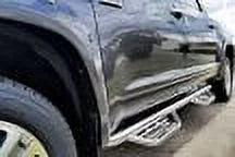 N-Fab by RealTruck Podium Stainless Steel Steps | Polished Stainless Steel, Cab Length | Hpt0777Qc-Ss | Compatible with 2007-2021 Toyota Tundra Double Cab All Beds, SRW Gas
