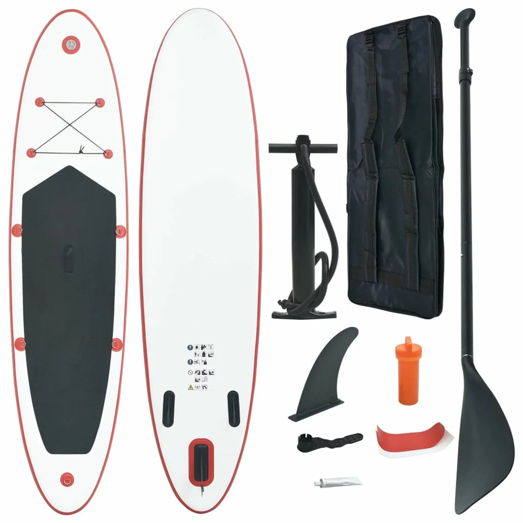 MABOTO Inflatable Paddleboard Set Red and White
