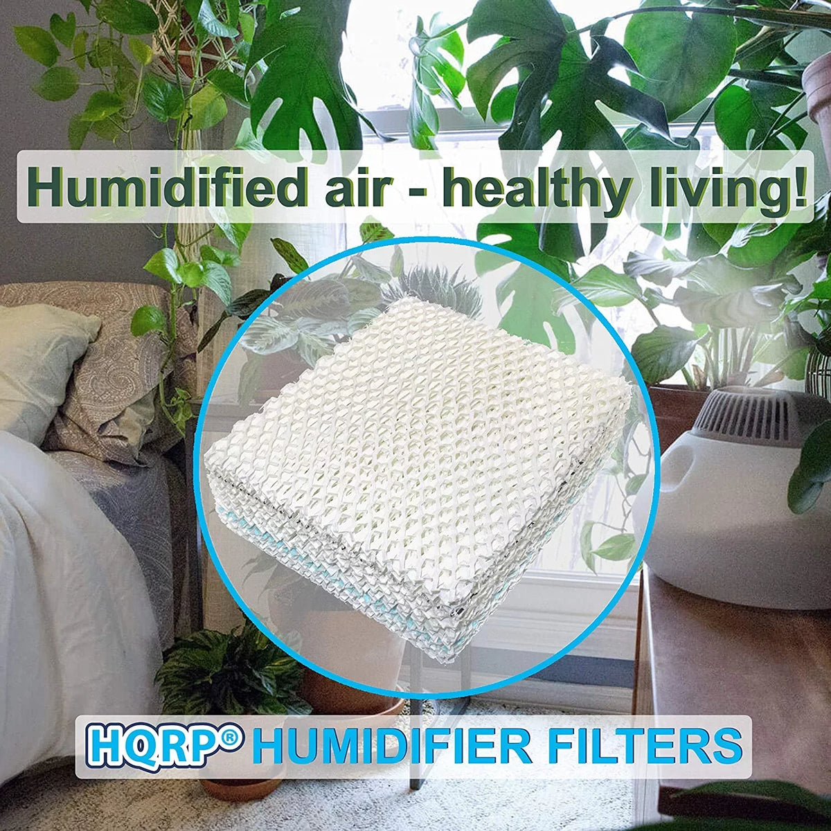 HQRP 2-pack Wick Filter Replacement for Bemis Essick Air AIRCARE SS390DWHT, 826000, 826800, 826600, 826900, 821000, 821001, 831000 Evaporative Humidifiers