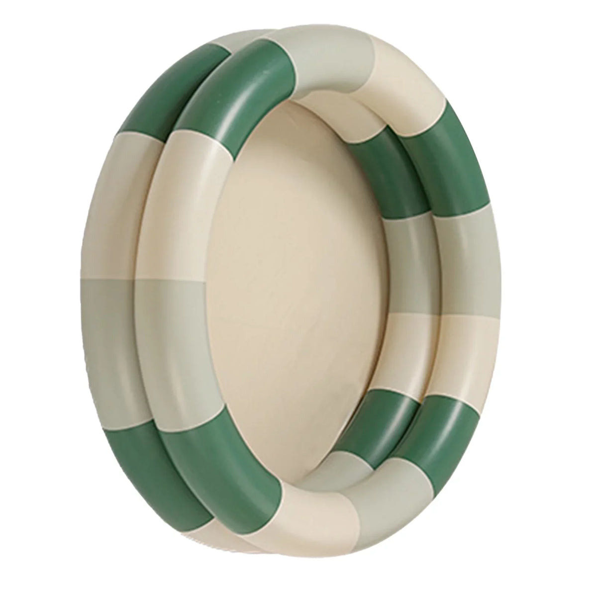 Buumin Inflatable Pool Baby Retro Blow Up Swimming Pool Family Cute Style Thickened Water Pool Green Stripe