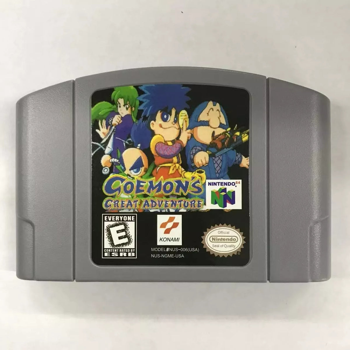 Goemon's Great Adventure Video Game Cassette Card for Nintendo N64 Game Boy-