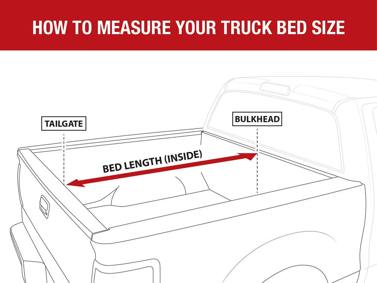 MaxMate Soft Roll-up Truck Bed Tonneau Shield Compatible with 2019-2024 Ford Ranger | 5' (61") Bed | TCF169066