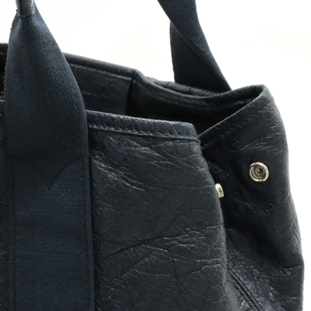 Pre-Owned Balenciaga 339933 Women's Leather Handbag,Tote Bag Navy (Good)