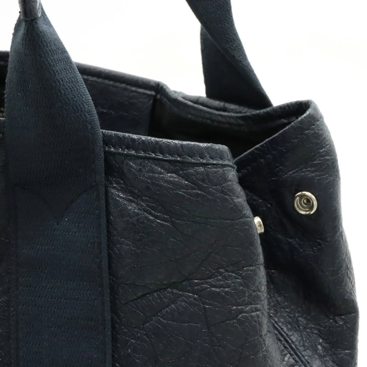 Pre-Owned Balenciaga 339933 Women's Leather Handbag,Tote Bag Navy (Good)