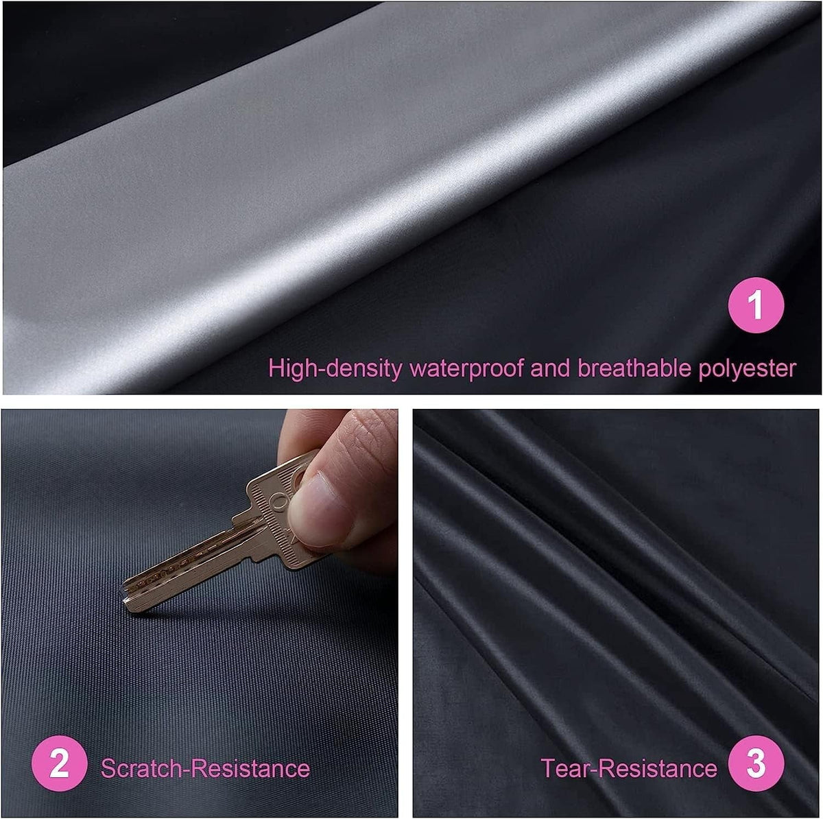 Molebt SUV Car Shield Waterproof All Weather , Size Fit for SUV Jeep Up to 181 inch, Pink
