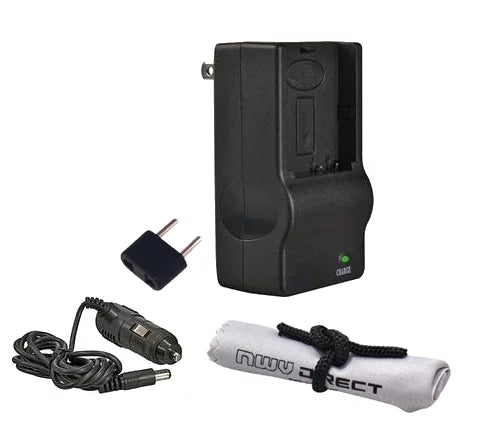 Panasonic Lumix DMC-GH2 Off Camera 'Intelligent' AC & DC Rapid Charger + Nwv Direct Microfiber Cleaning Cloth.