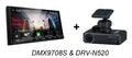 Lumber DMX9708S In Dash Car Receiver 6.95" Touch Screen CarPlay Android Auto & DRV-N520 Dash Cam Combo