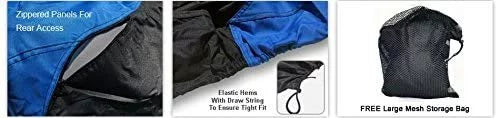 Weatherproof Jet Ski Enclosure for Yamaha Wave Runner FZR 2009-2016 - Blue/Black Color - All Weather - Trailerable - Protects from Rain, Sun, UV Rays, and More! Includes Trailer Straps and Storage Bag