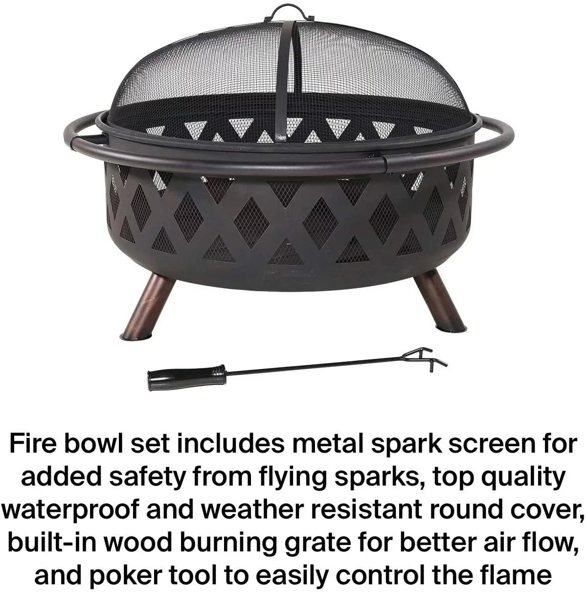 Caleb Moveable Metal Timber Grill Burning Pit And Efficient Fire Pit