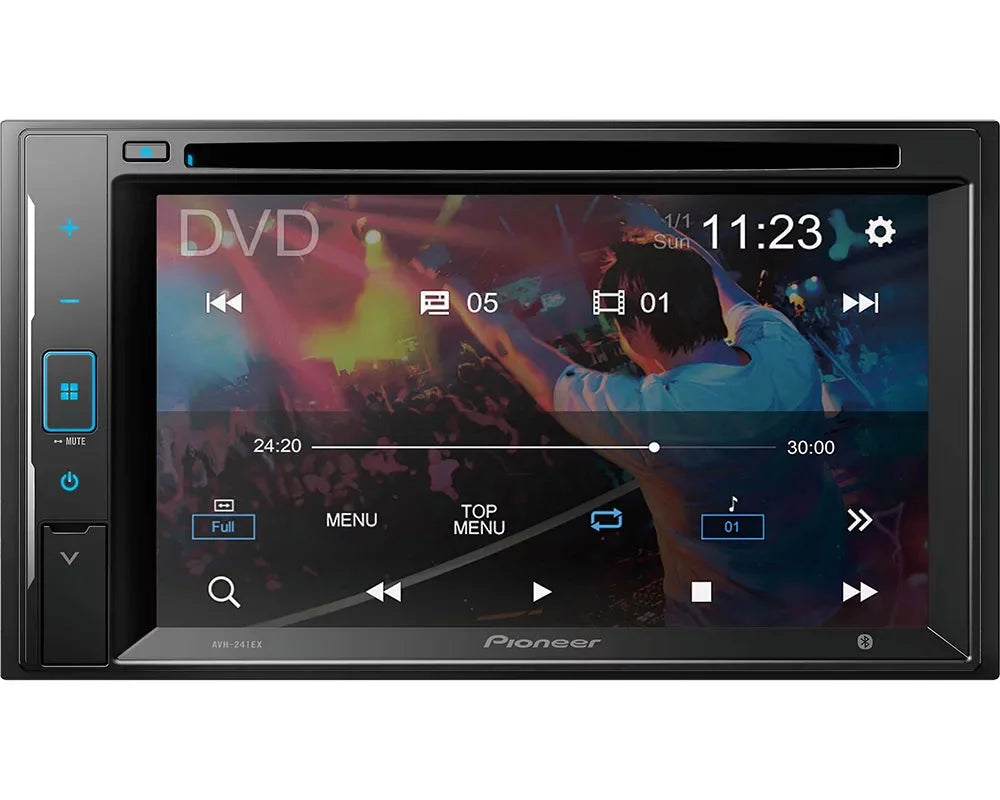 Pioneer DMH-241EX Touchscreen Digital Media Receiver with Bluetooth + License Plate Backup CameraPioneer DMH-241EX Touchscreen Digital Media Receiver with Bluetooth + License Plate Backup Camera