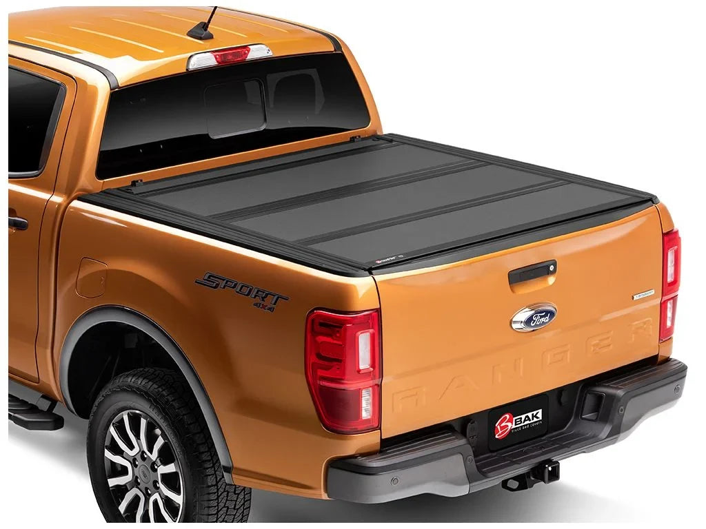 BAK by RealTruck BAKFlip MX4 Hard Folding Truck Bed Tonneau Protection | 448332 | Compatible with 2019 - 2023 Ford Ranger 5' 1" Bed (61")