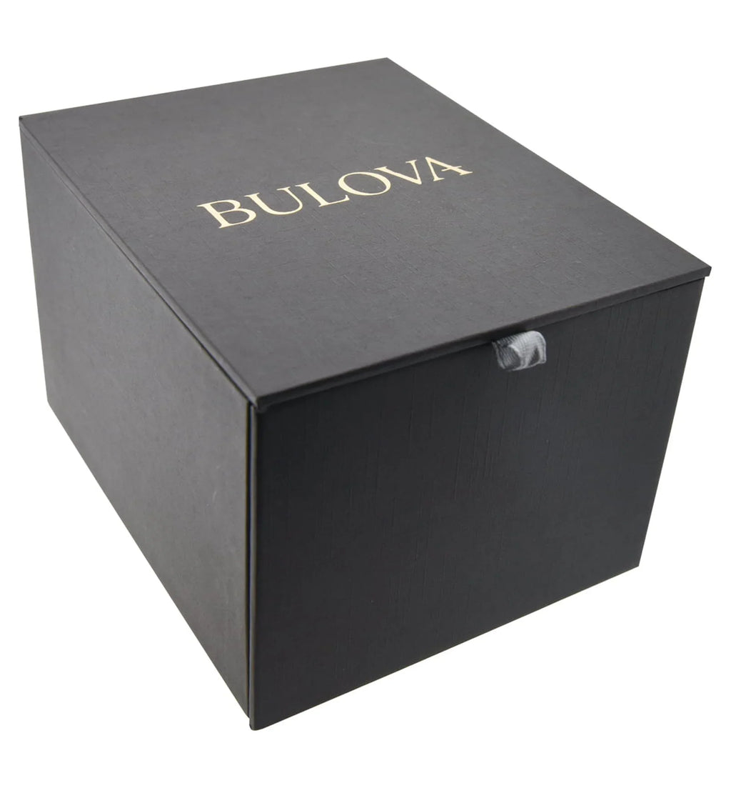 Bulova Women's Classic Crystal Black Stainless Steel Watch 98L252