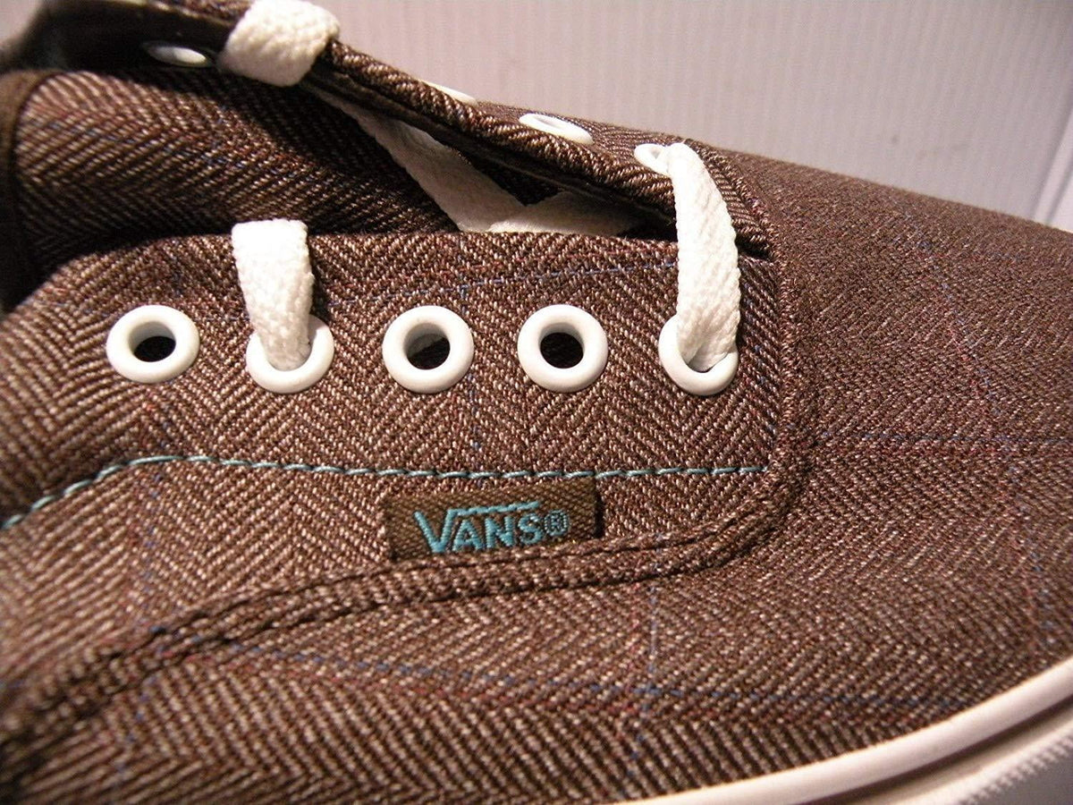 VANS ERA LX CLASSIC LOW MEN SHOES ESPRESSSO/WHITE *871699 SIZE 11.5 NEW
