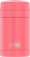 Thermos Vacuum Insulated Food Jar with Folding Spoon, Coral, 16 Ounce