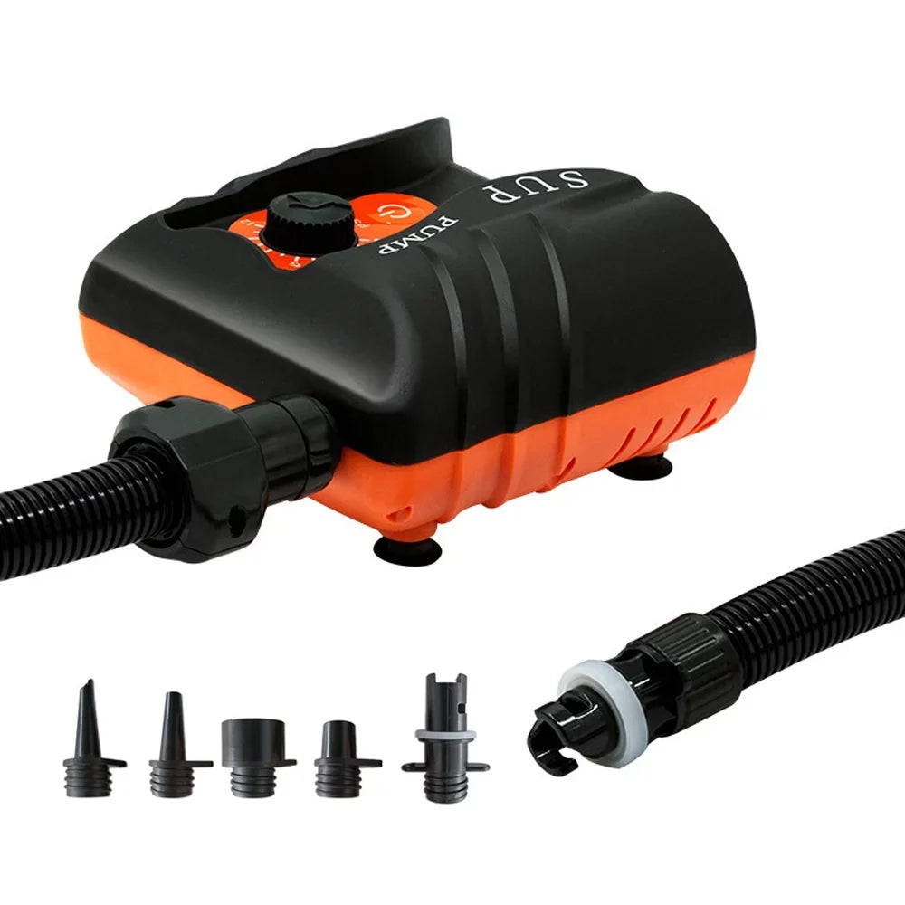 moobody Portable Electric Inflator 16PSI High Pressure Air Pump 110W for Paddle Board Inflatable Pool Boat