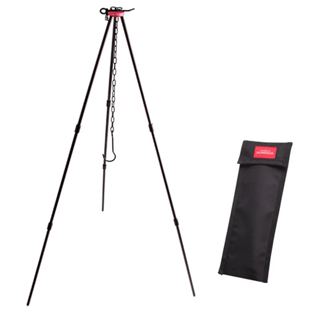 sundick Camping Bonfire Tripod Portable Triangle Support Camping Bonfire Frame