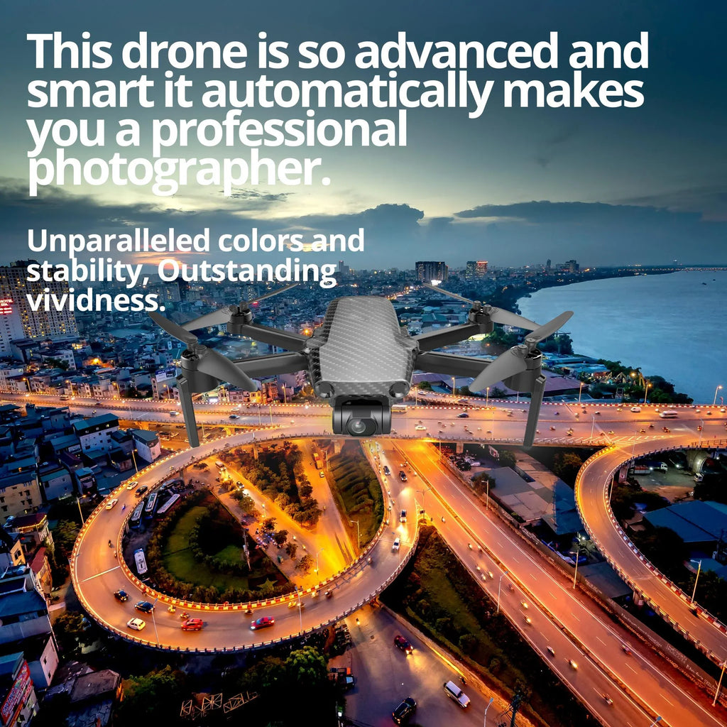 The Bigly Brothers Voyager Zino Drone, 249 Grams, 10km Range, 4K Ultra HD 30fps Camera, 3-Axis Ultra Stable Gimbal, 135mins Flight Time AI-Powered Follow Me, Big Baller Combo!