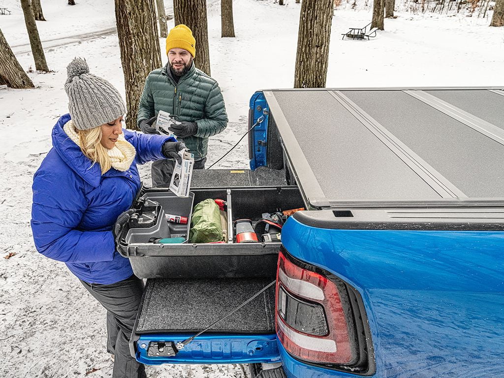 BAK by RealTruck BAKFlip MX4 Hard Folding Truck Bed Tonneau Protection | 448332 | Compatible with 2019 - 2023 Ford Ranger 5' 1" Bed (61")