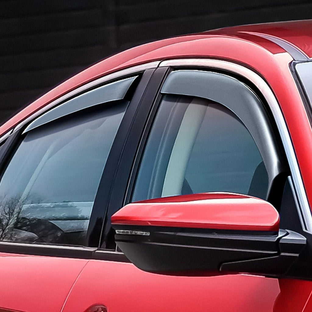 Voron Glass in-Channel Extra Resilient Rain Guards for Honda Civic 2016-2021 Sedan, Window Deflectors, Vent Window Visors, 4 Pieces - 200508