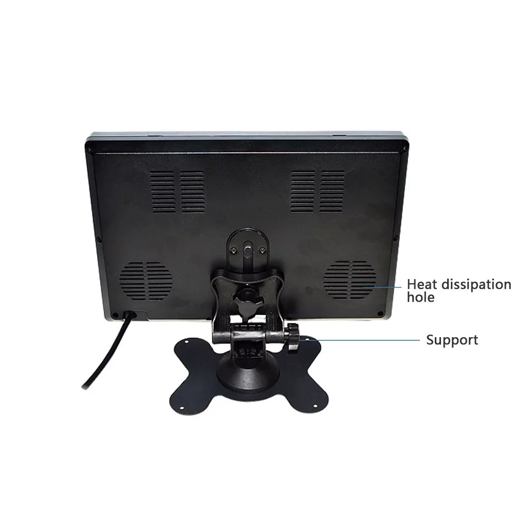 9 Inch Backup Camera Monitor, Two-Way Video Input HD Rear View Reverse Color TFT LCD Display for Car Rear View Reverse,Front-View, and Side-View Camera Connection. Easy to Install