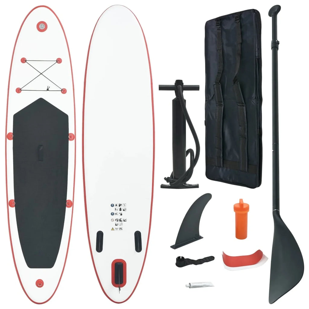 Irfora parcel,Paddle Set With Fin Hand Pump Set With Oar Pump Kit And With Oar Fin Inflatable Paddle Oar Fin Hand Paddle Red And White Vidaxl Red With And Inflatable