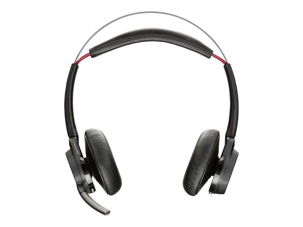 Poly Voyager Focus B825 UC Headset - Google Assistant, Siri - Stereo - USB Type A - Wired/Wireless - Bluetooth - 98.4 ft - 32 Ohm - 20 Hz - 20 kHz - Over-the-head - Binaural - Ear-cup - MEMS Techno...