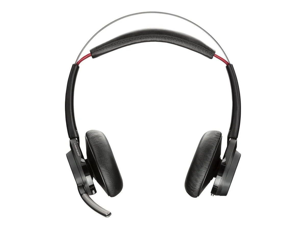 Poly Voyager Focus B825 UC Headset - Google Assistant, Siri - Stereo - USB Type A - Wired/Wireless - Bluetooth - 98.4 ft - 32 Ohm - 20 Hz - 20 kHz - Over-the-head - Binaural - Ear-cup - MEMS Techno...