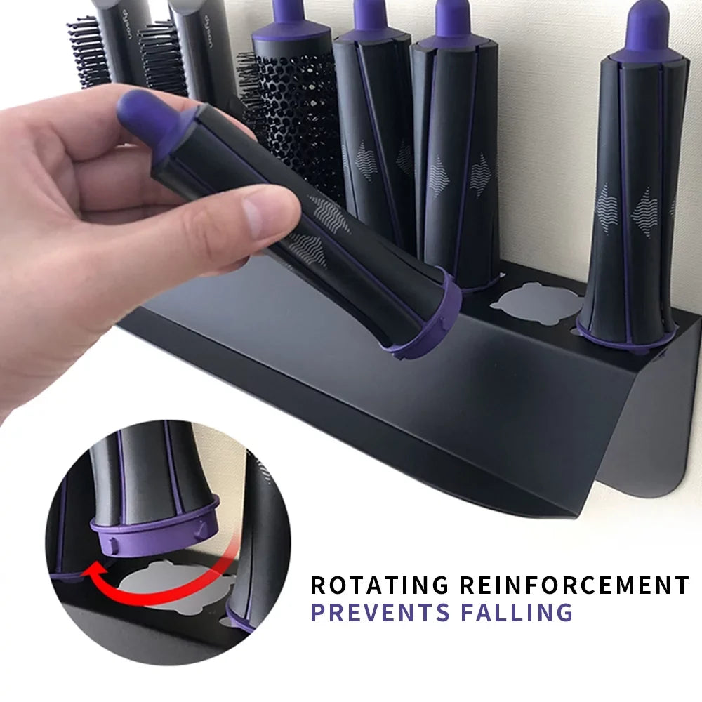 Floatant Wall-mounted Hair Dryer Holder For Dyson Airwrap Styler Hair Curling Iron & Accessory