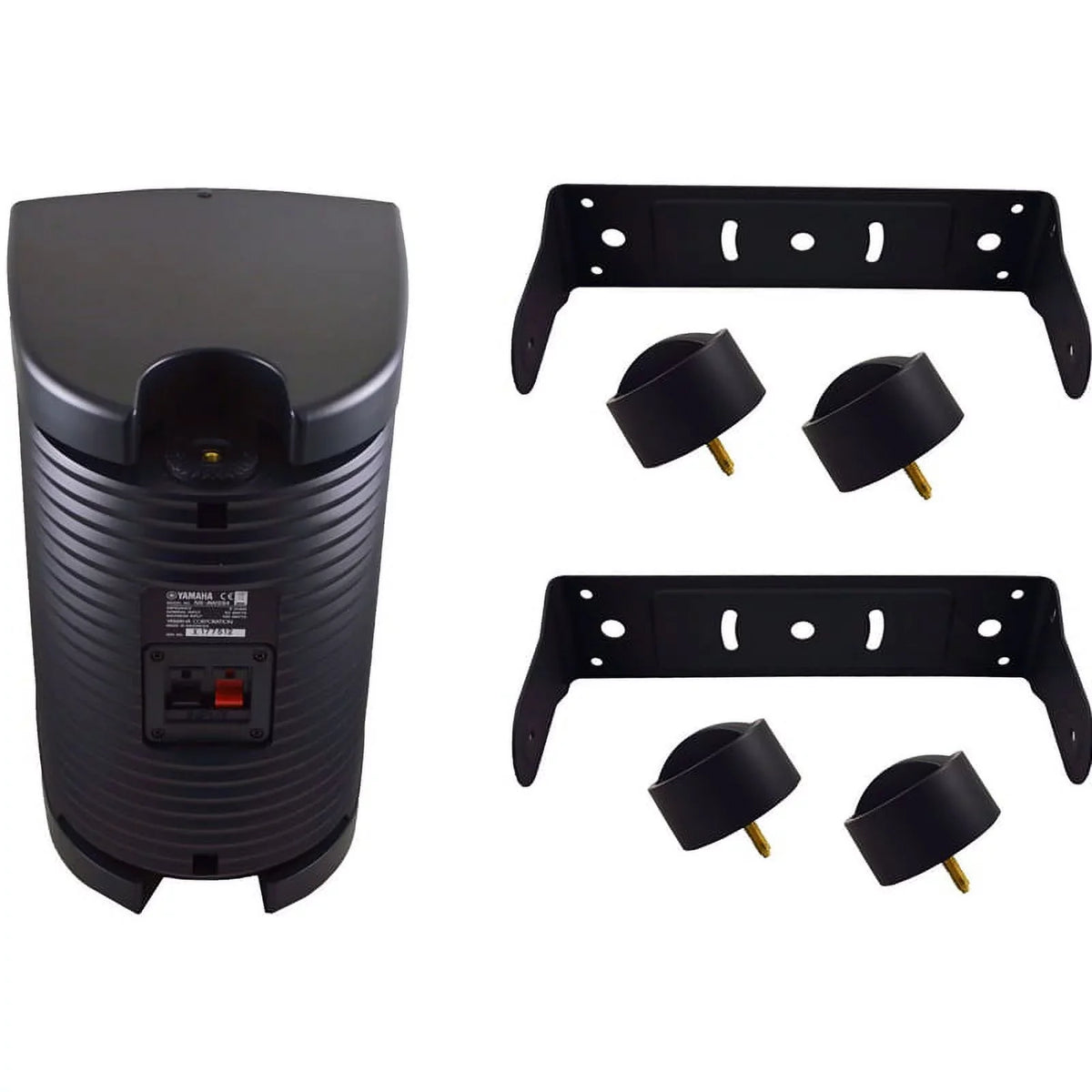 Yamaha NS-AW294BL High-Performance All-Weather Indoor/Outdoor 2-Way Speakers (Black) (Pair)