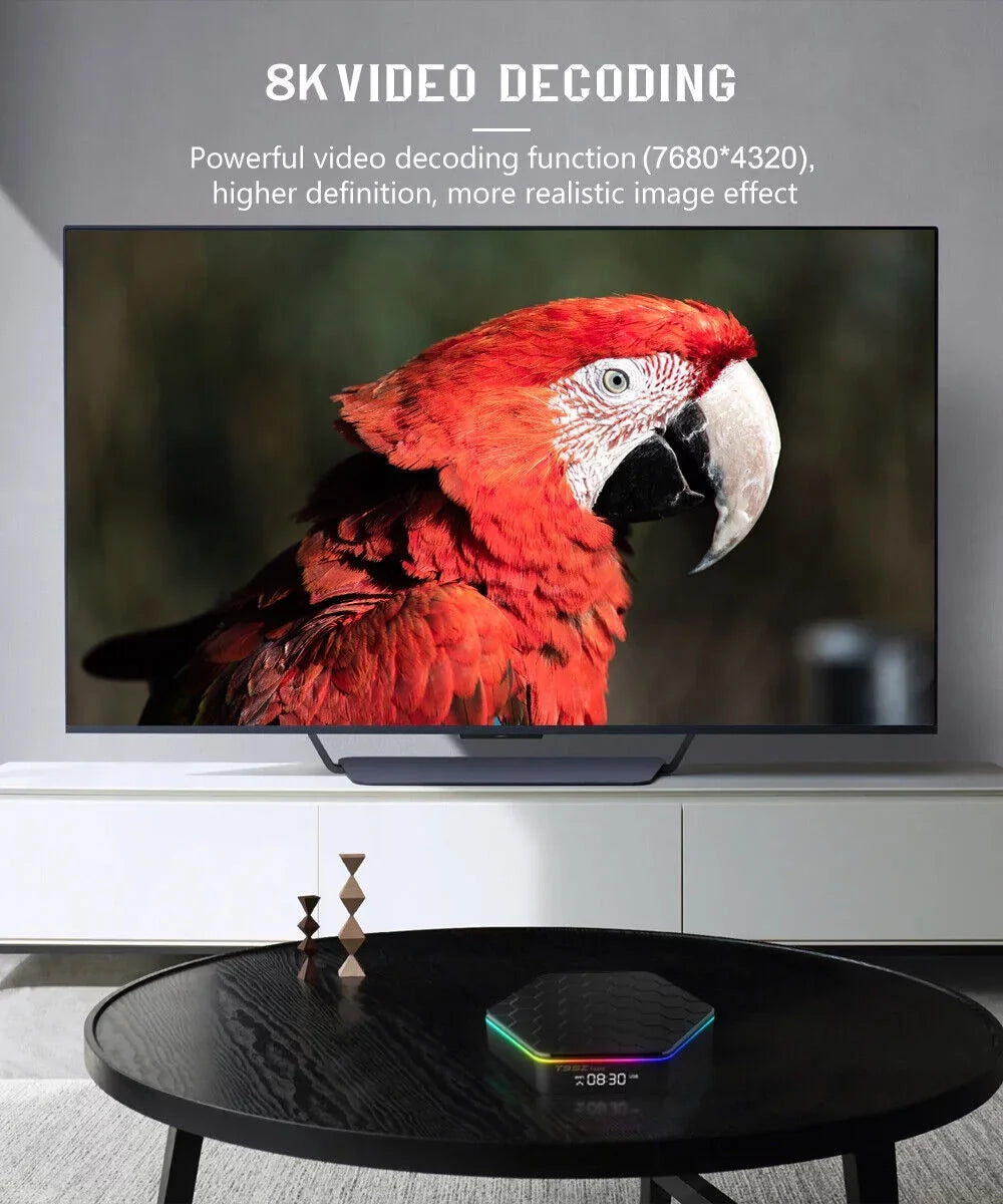 Jahy2Tech Quad Core 8K HD Video 64GB Memory 6K Stream Player 2023 T95Z Plus Smart Android 12.0 TV Box