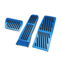 3 Pcs Car Gas Accelerator Brake Foot Rest Pedal Enclosure Pad for Mazda CX-30 2020-2021 Antislip Blue