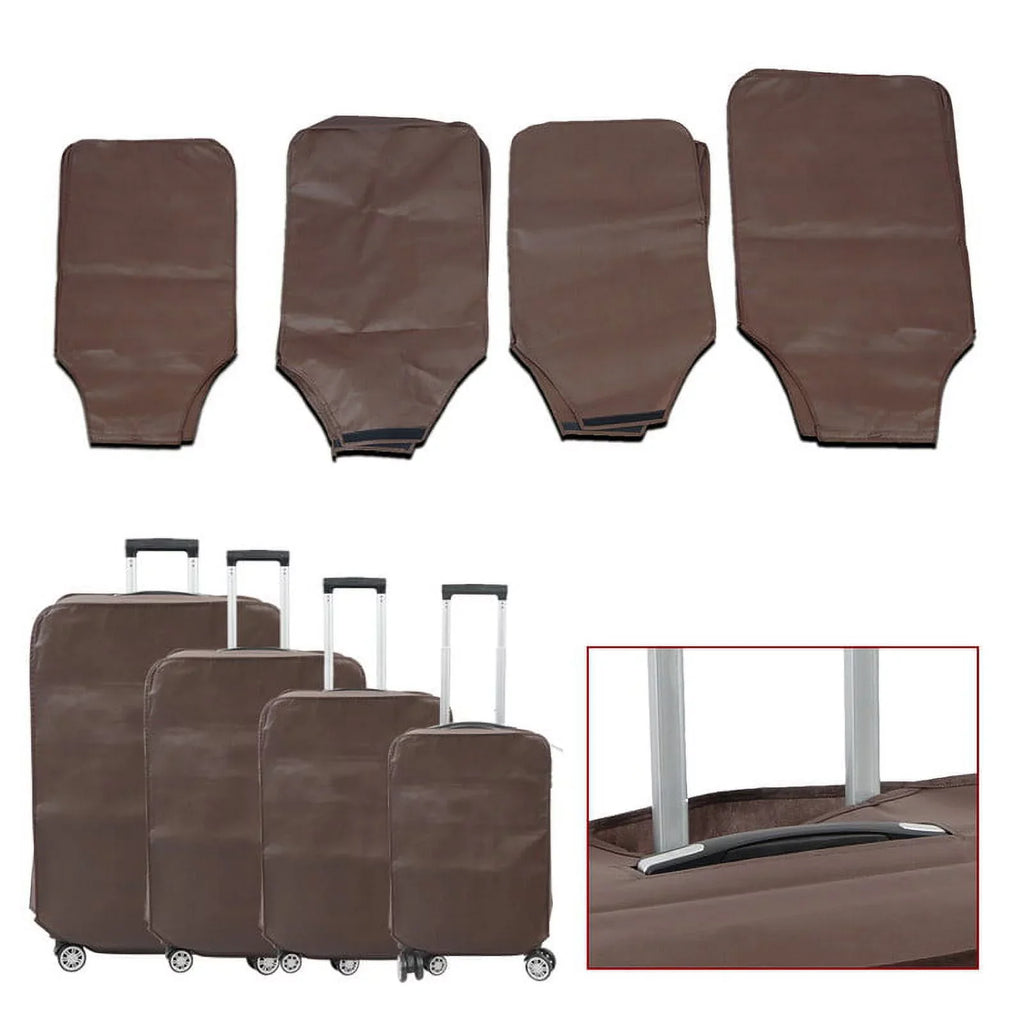 4 Piece Hardshell Luggage Sets,Travel Suitcase,Carry On Luggage with Spinner Wheels Free Enclosure Inside rose gold