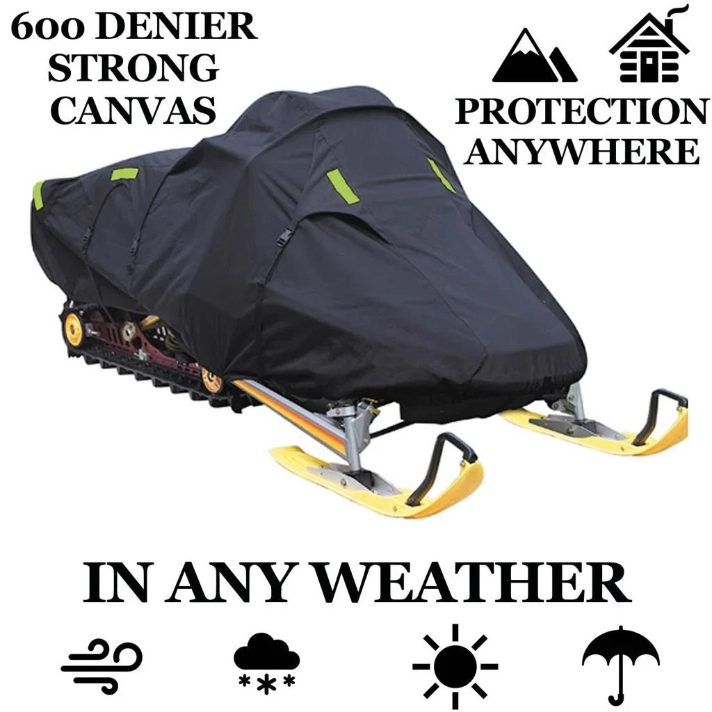 Snow Protection Compatible for 2005-2007 Ski Doo Bombardier snowmobile model GSX FAN 550, Trailerable 600 Denier Snow Machine Sled Gear