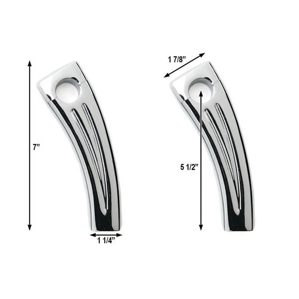 Krator 5.5" Chrome Motorcycle Handlebar Pullback Riser Compatible with Yamaha TX SR CS YX RD 350 400 500 600 650 750
