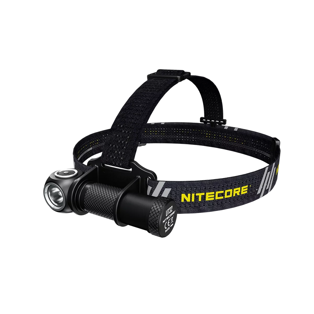 Value Bundle: Nitecore UT32 Dual Emitter Headlamp - (5700K, Cool White) - (3000K, Warm White) with 1X NL1834 Battery and 1x TINI Keychain Light (Random Color Choices)