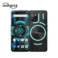 Unihertz Luna (Black) - Colorful LED Light, Android 12 4G Smartphone, 108MP Camera, 5000 mAh Battery and Fast Charging, NFC, Unlocked Smartphone with Industrial Transparent Back Arrangement