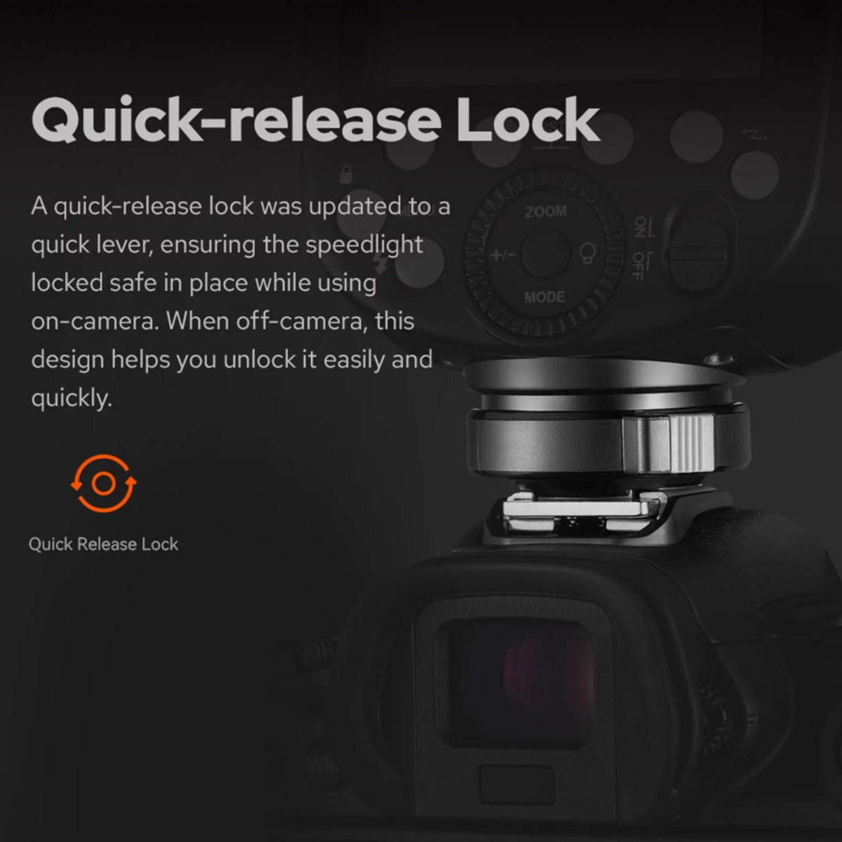 Godox V860III-S Wireless TTL Speedlite / Receiver Camera Flash Light Manual/Auto Flash GN60 1/8000s HSS Built-in 2.4G Wireless X System with Rechargeable Li-ion Battery Modeling Light Replac