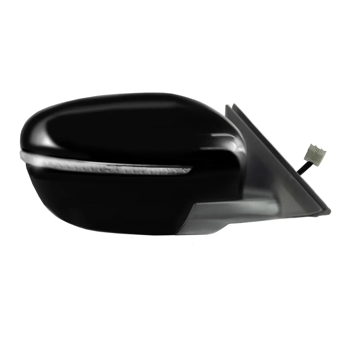 68139N - Fit System Passenger Side Mirror for 14-19 Nissan Rogue US built, 17-19 Japan/ Korea built, 17-18 Hybrid. textured black w/PTM Enclosure w/turn signal, foldaway, w/o camera, no Sport/ Select S