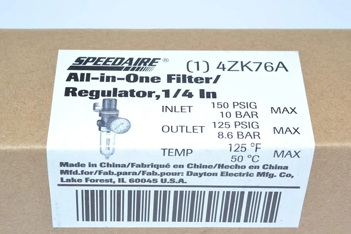 Speedaire Filt-Reg,1/4"NPT,14 cfm,5 Micron