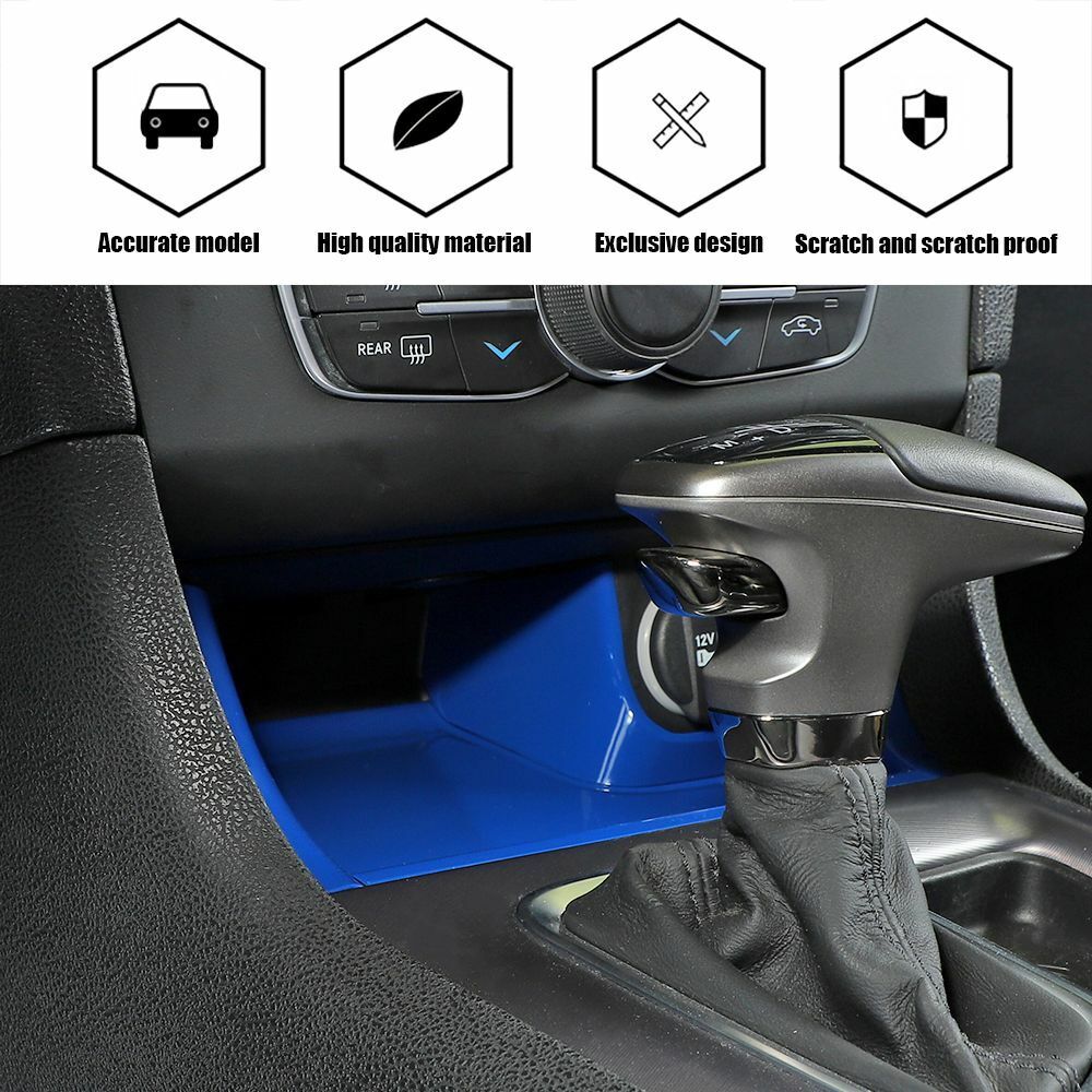 Teledu Blue ABS Center Console Gear Shift Storage Trim Panel