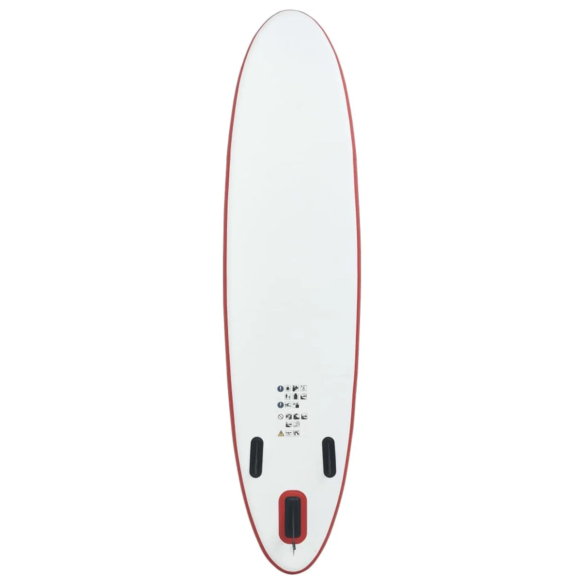 Andoer Paddle Board Set Surfboard Inflatable Red and White