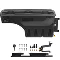 SKYSHALO Truck Bed Storage Box, Lockable Lid, 6.6 Gal/20 L Waterproof ABS Wheel Well Tool Box, Compatible with Chevrolet Silverado 1500 GMC Sierra 1500 2019-2021, Black, Passenger Side