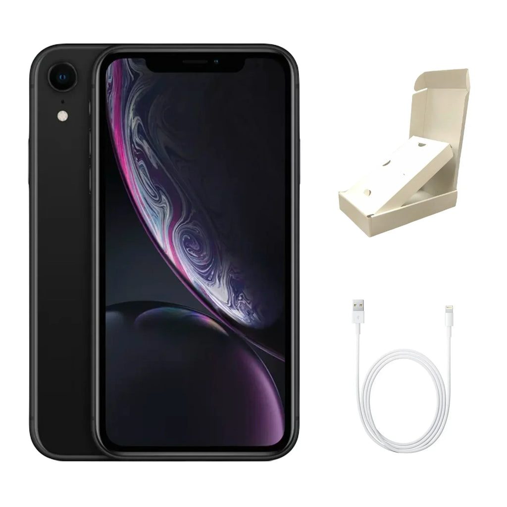 Restored Apple iPhone XR A1984 (Fully Unlocked) 64GB Black w/ Gift Box (Refurbished)