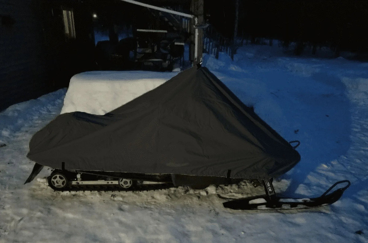 200 Denier Storage Snowmobile Enclosure Compatible for the 2014-2015 Ski Doo Bombardier Model GSX LE ACE 900 Snowmachine Sled. All Black.