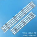 LED Strips for Samsung 2015SVS43 FCOM BN96-37294A 37295A BN96-38878A V8DN-430SMA-R0 UN43M5300 UN43J5200 UA43M5100 HG43NE470S UN43J5290 UN43M5300 UA43N5000 UA43N5300 UN43J5290