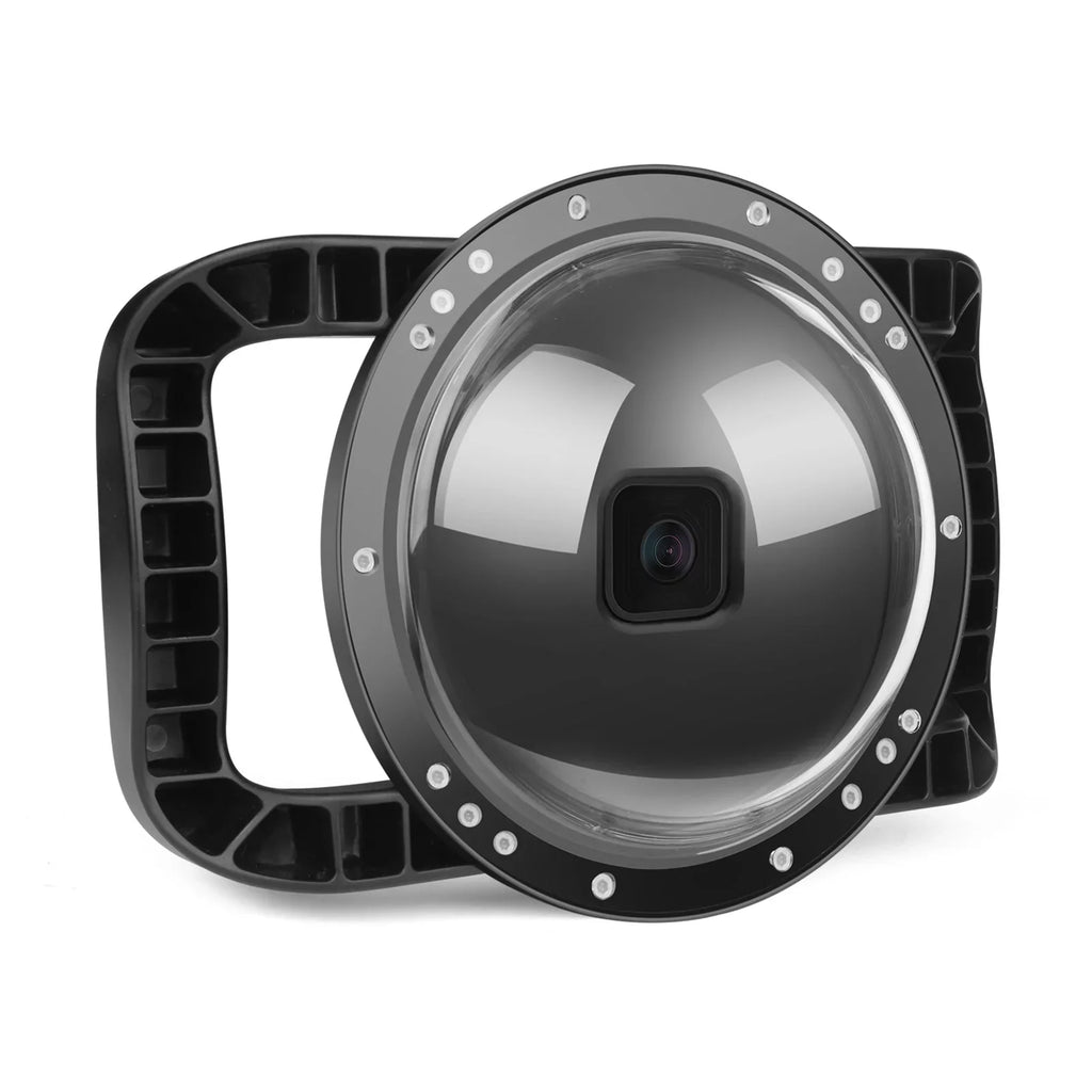 Waterproof Dome Port Case for 9 Black and 10 SHOOT XTGP559, Dual Handle, 45m Waterproof, 180° Wide Angle
